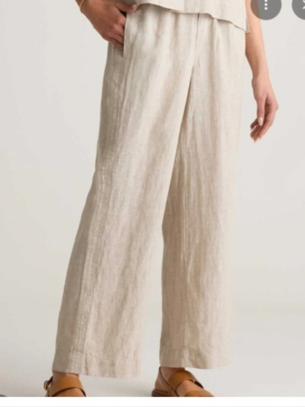 Quince European Linen Wide Leg Pants